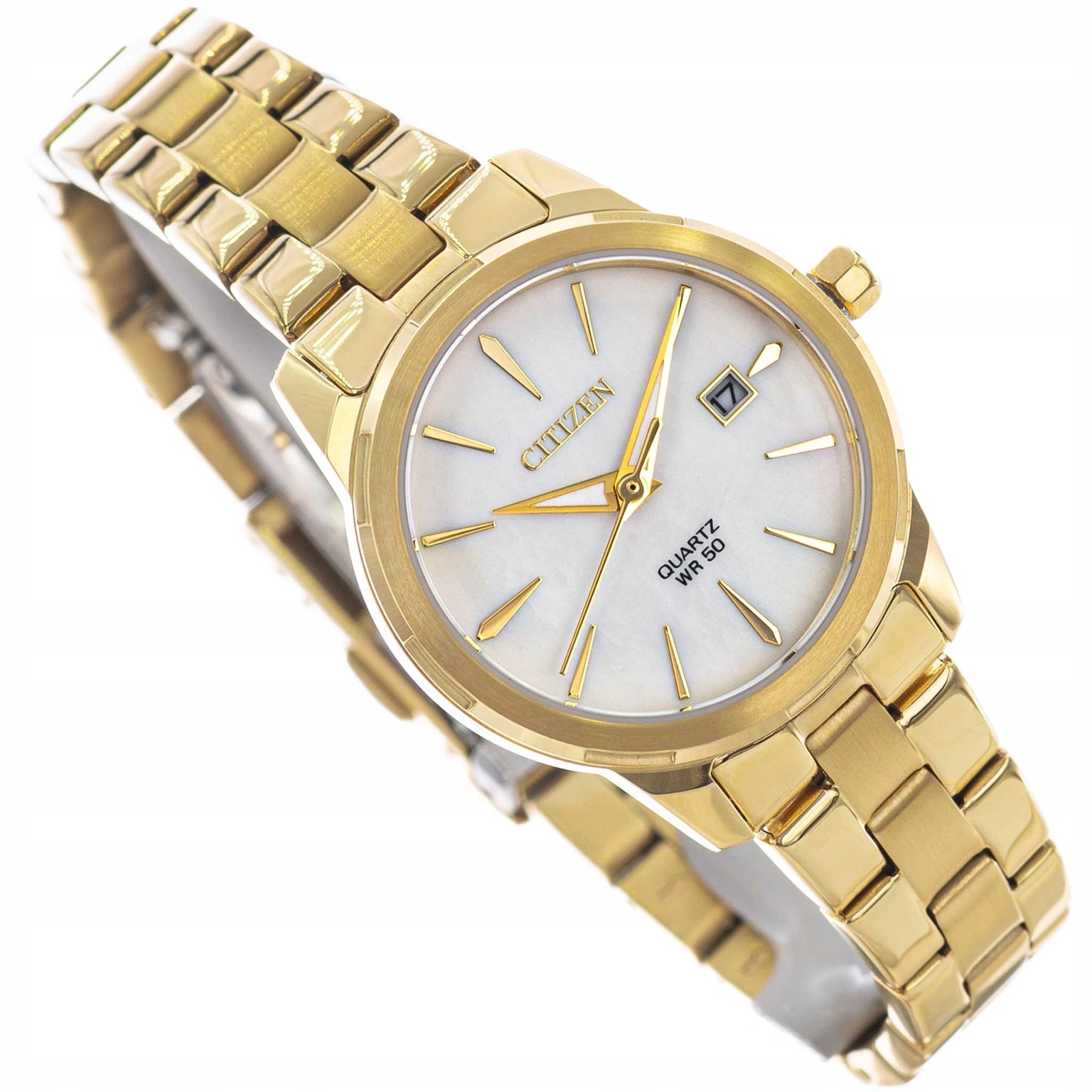 Dámské Hodinky Citizen EU6072-56D Quartz Elegantní Zlaté Na Náramku