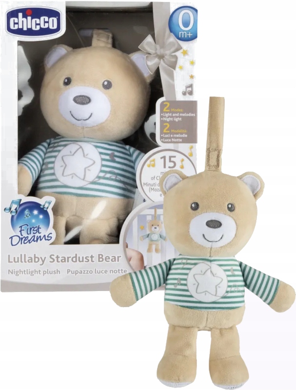 

Chicco Muzyczny Miś Przytulanka Lampka Pozytywka