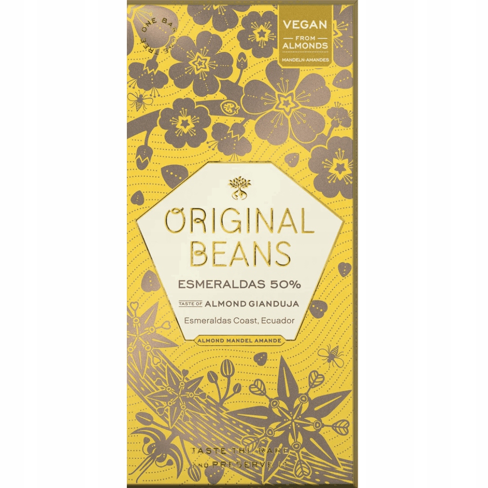 2x Original Beans čokoláda rostlinná mandlová 50% 70 g