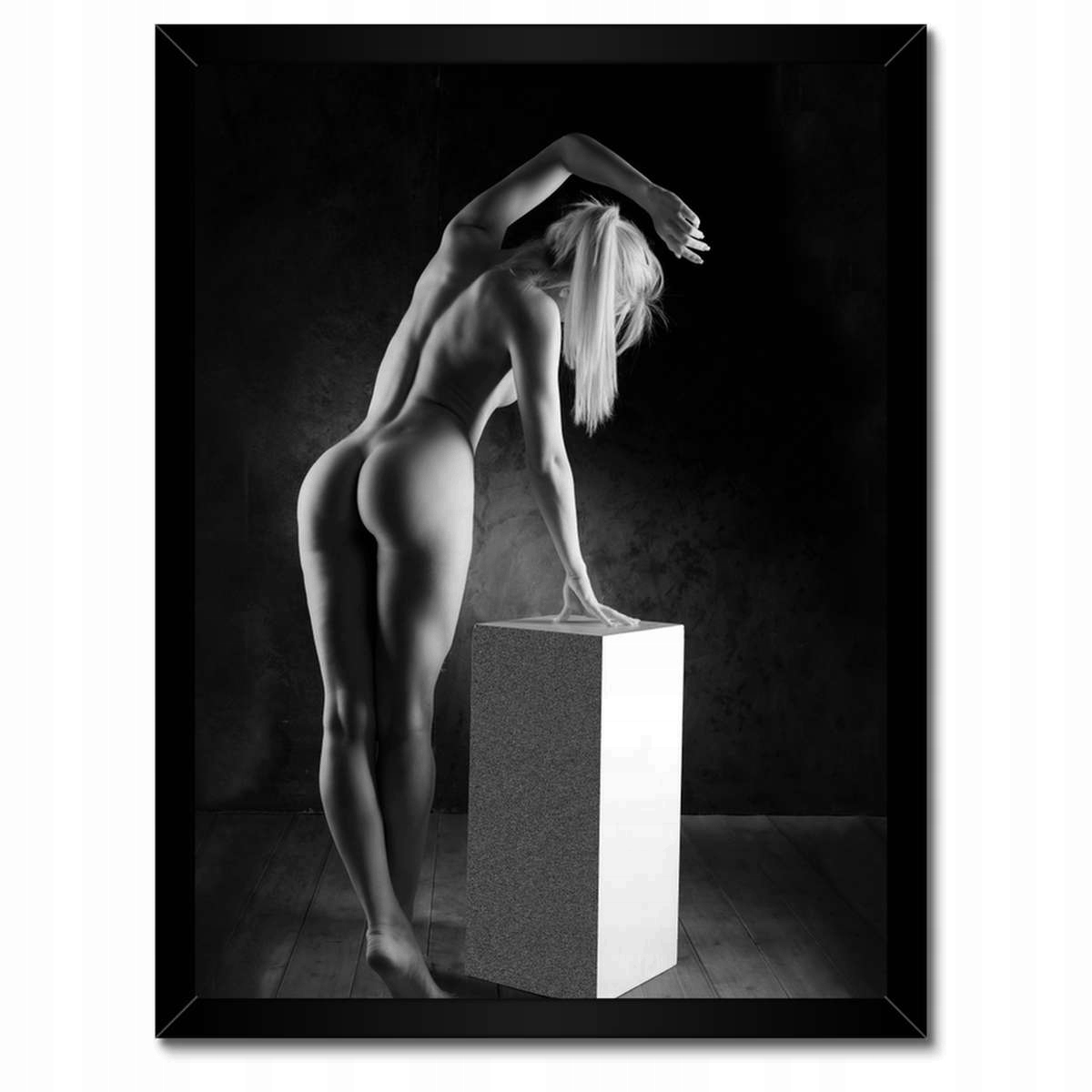 Plakáty v rámu 30x40 Žena Akt Černobílý