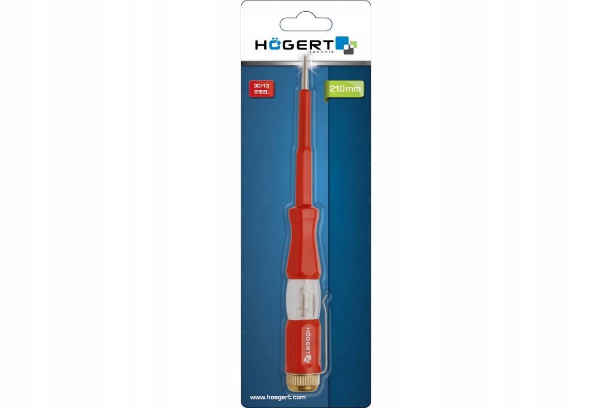 HOGERT HT1S982 PRÓBNIK NAPIĘCIA TESTER NEONÓWKA Marka Hoegert Technik
