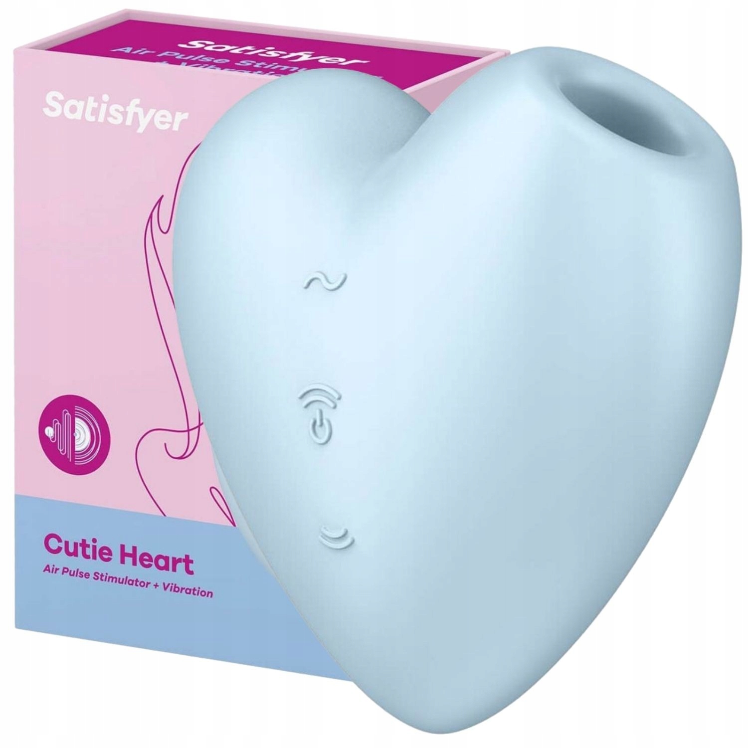 Satisfyer Cutie Heart Blue Bezdotykowy Stymulator Łechtaczki