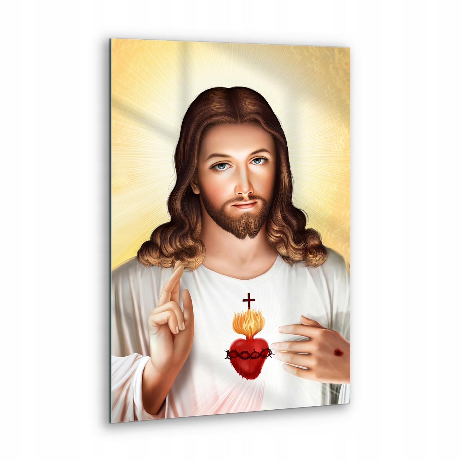 Obraz na skle Srdce Ježíšovo milosrdenství