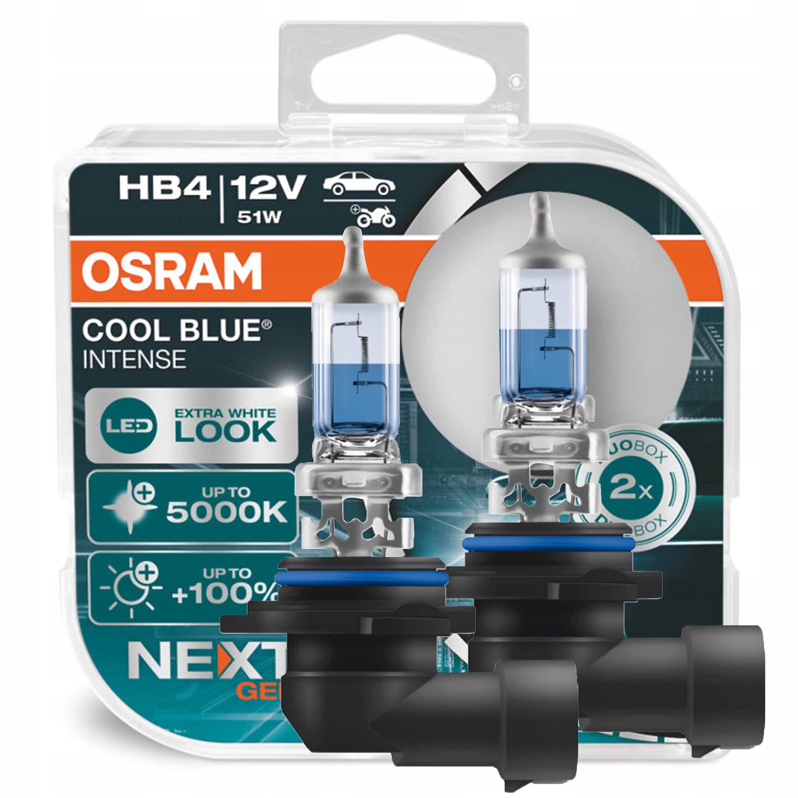 

2X Osram Cool Blue Intense NextGen HB4