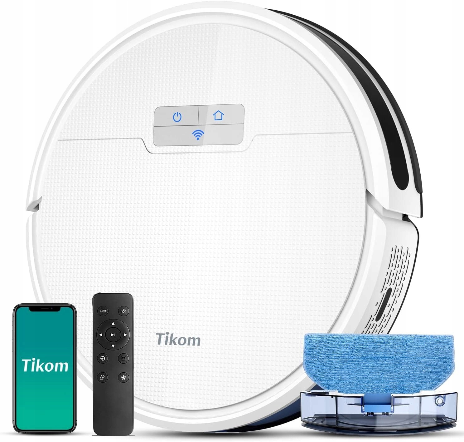 robot Robot sprzątający mopujacy 2w1 Tikom G8000 Pro biały 0318