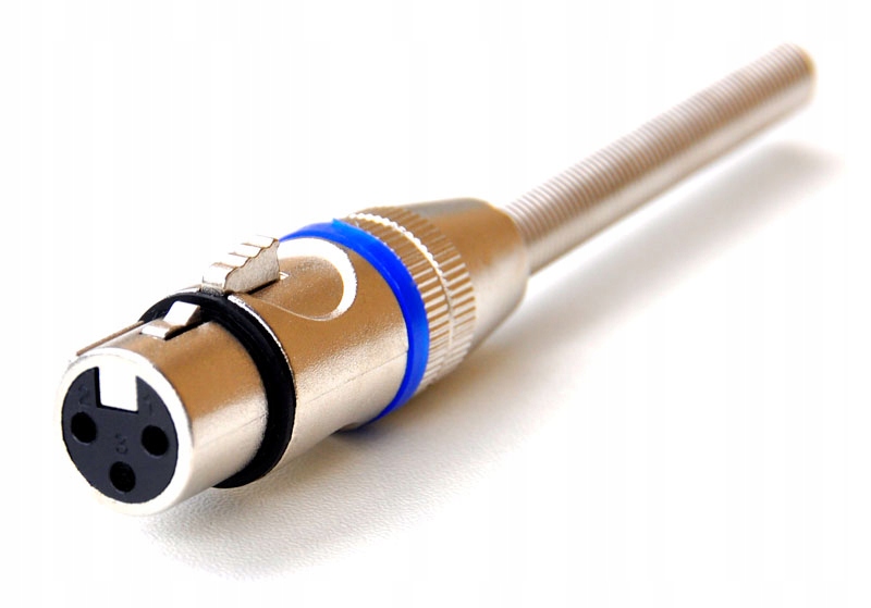 

Złącze Xlr 3 Pin Wtyk Gniazdo Żeńskie niebieskie