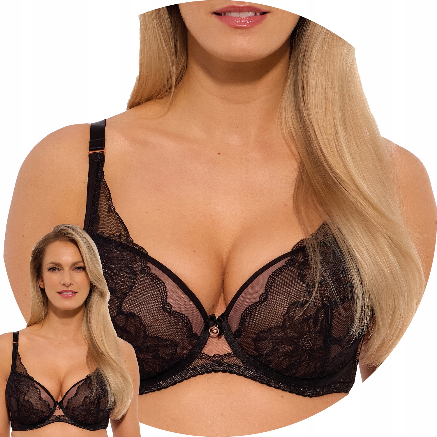 Gaia 1265 Oda Push-up podprsenka černá 65F