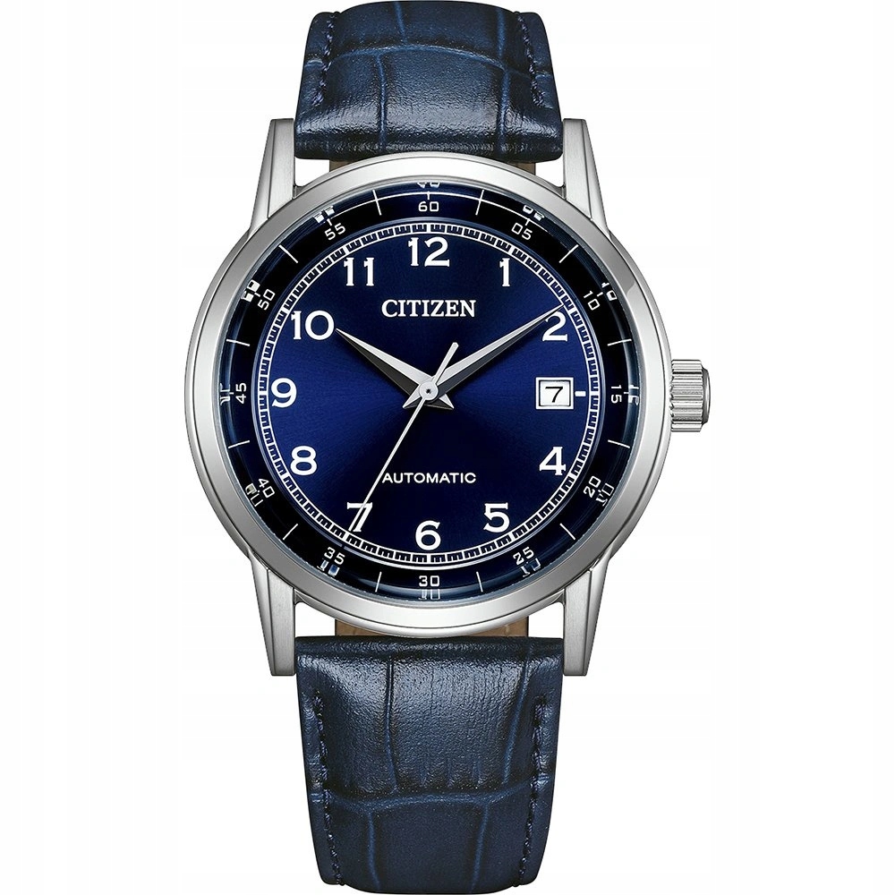 Pánské Hodinky Citizen NJ0210-13L Classic Mechanical, Tmavě Modré Na Řemínku