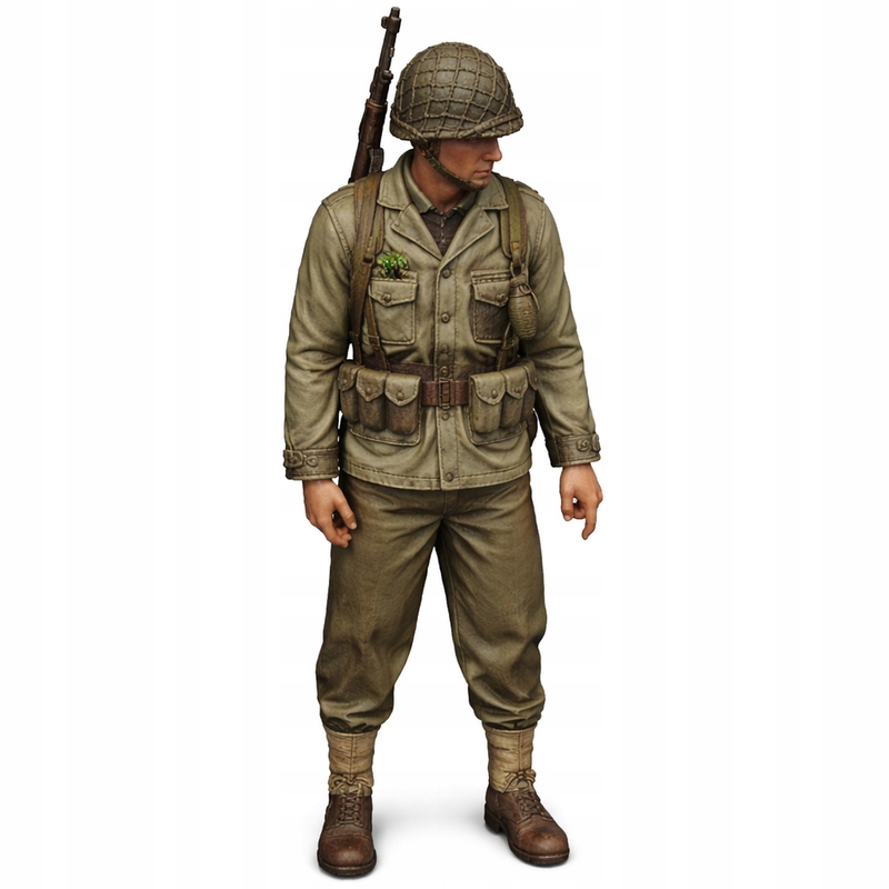 Figurka US Stany żołnierz WW2 2 Model 3d Skala 1:35