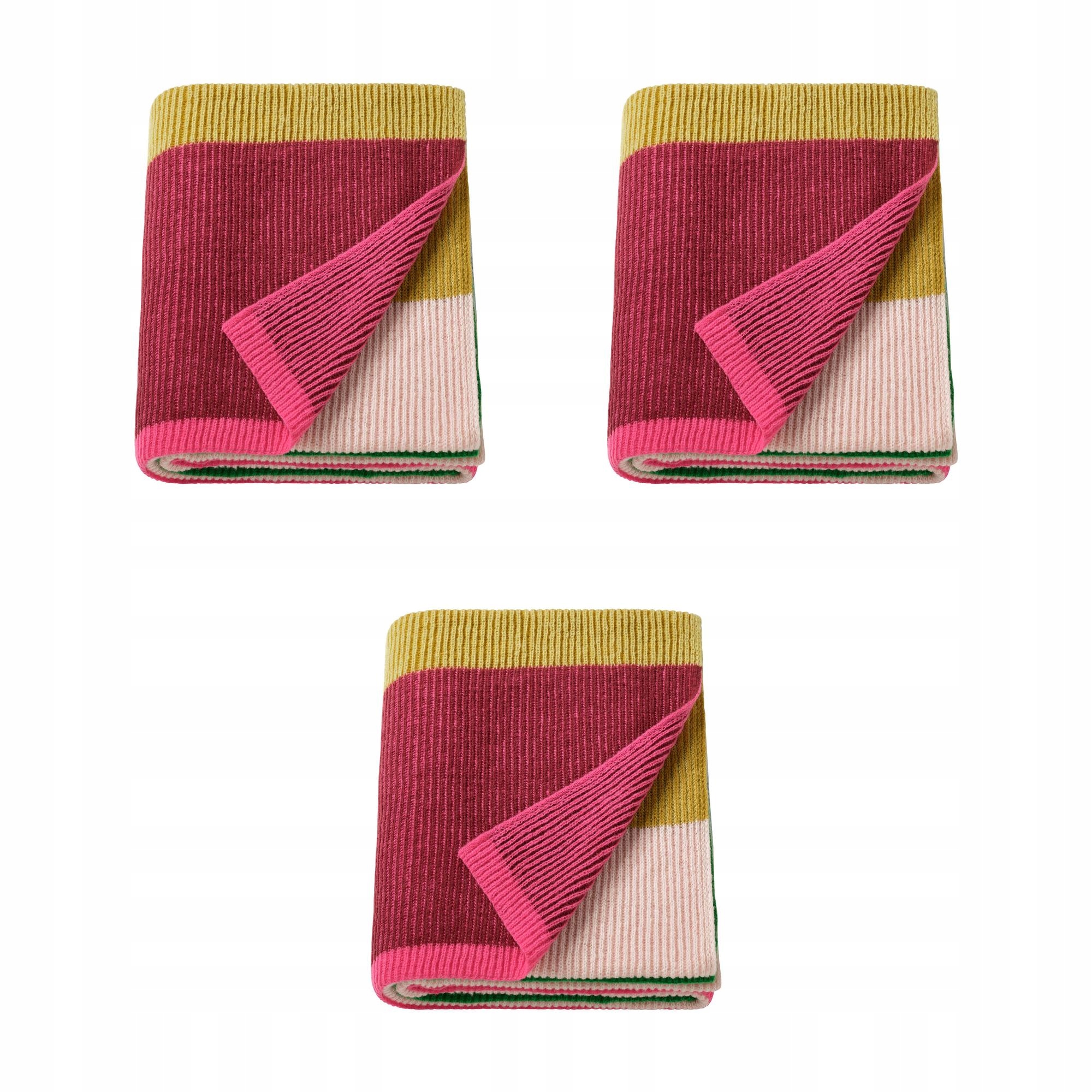 3 ks Vícebarevný pléd 130 x 170 cm, měkký a dekorativní