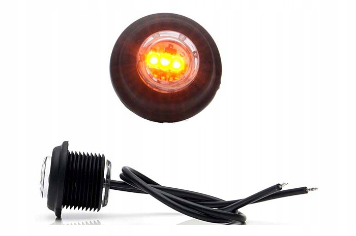 LAMPA OBRYSOWA POMARAŃCZOWA LED WPUSZCZANA W80 670