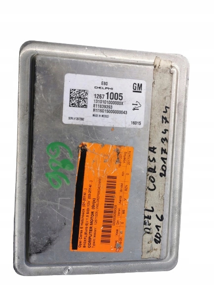 OPEL CORSA E 1.0B TURBO 12671005 12672502 computer
