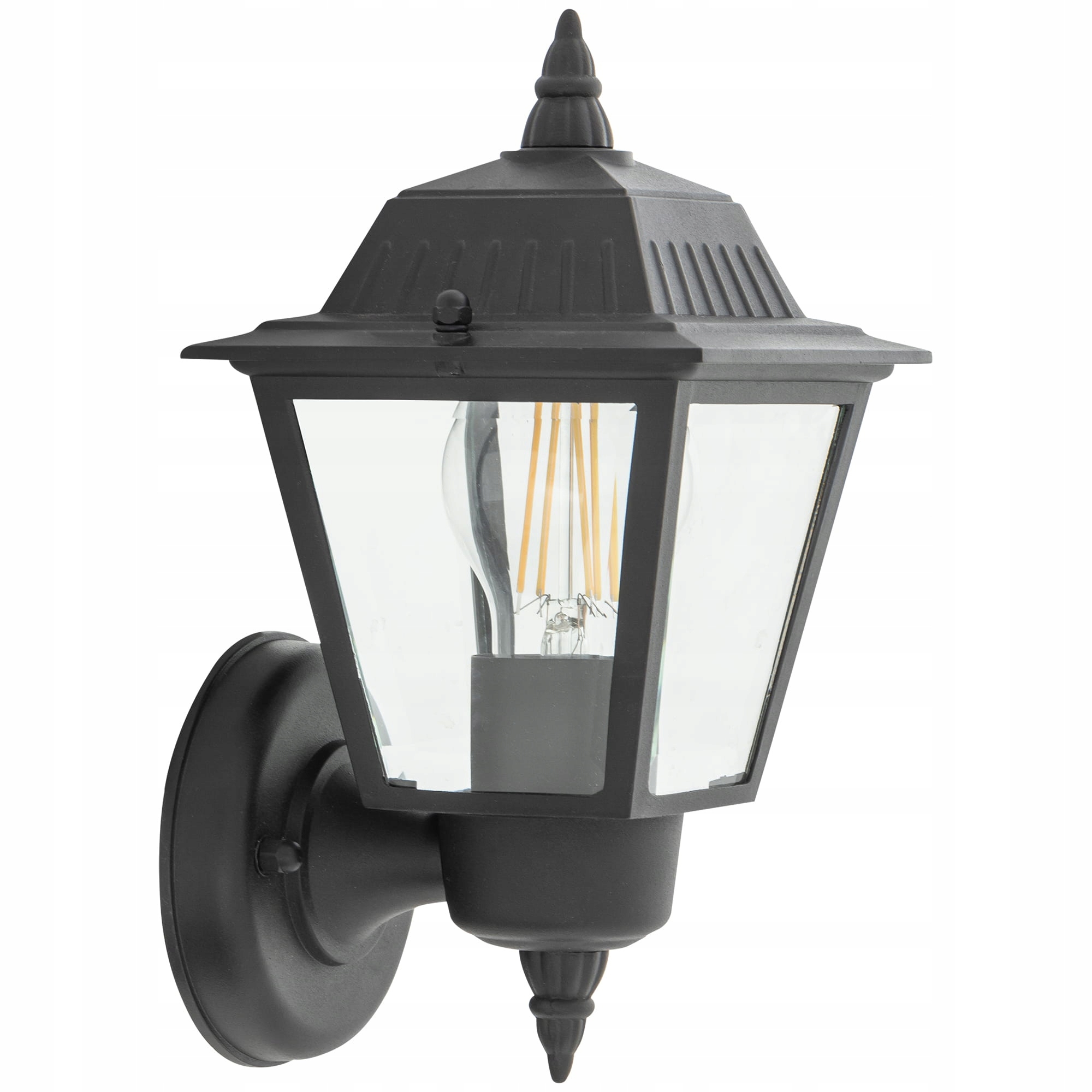 Černá klasická venkovní lampa Nowodvorski