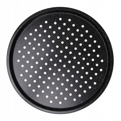 

Forma, blacha do pizzy, czarny marmurek 33cm