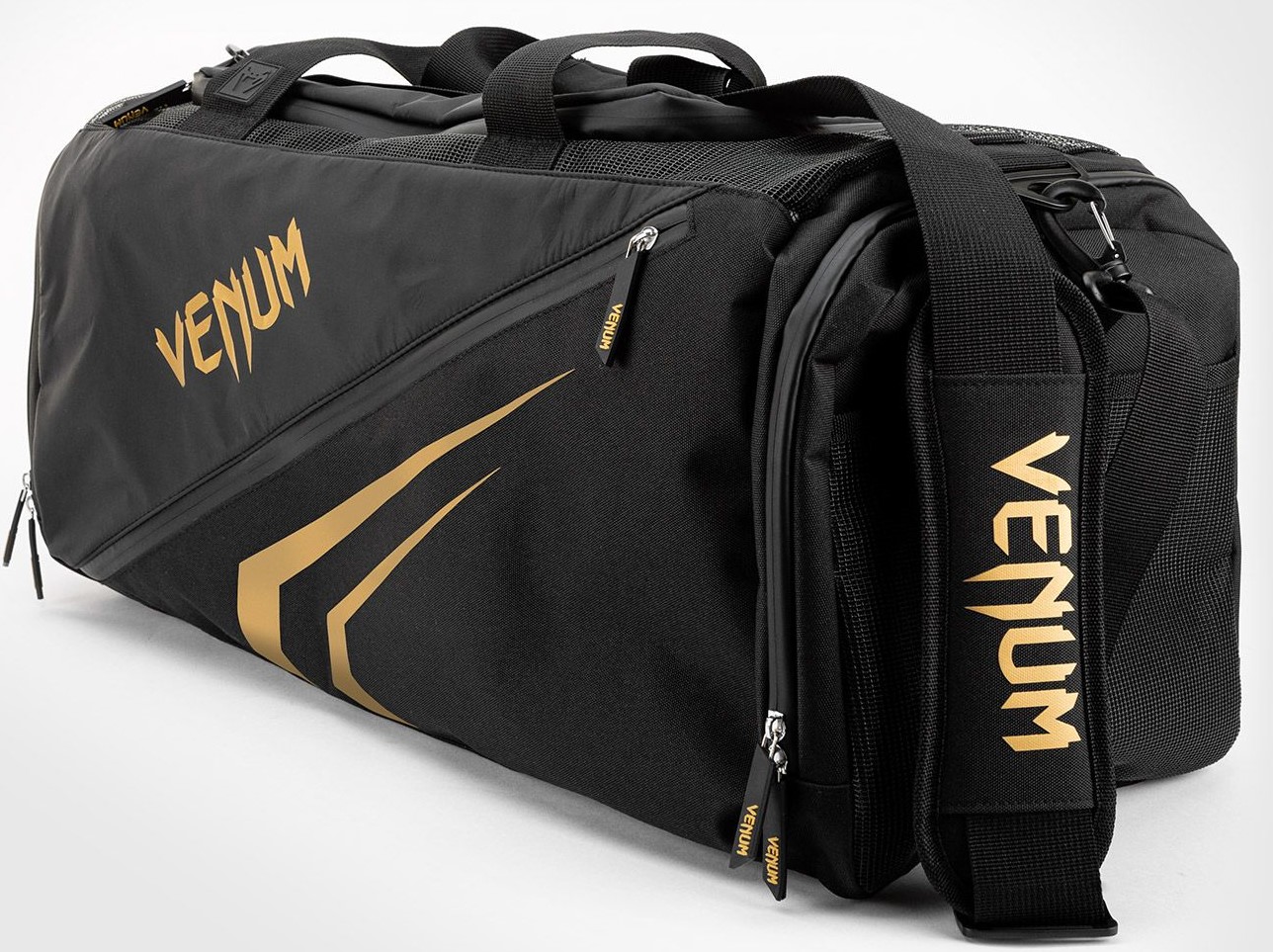Venum Trainer Lite Evo Tréninková taška pro bojové sporty, černá/zlatá
