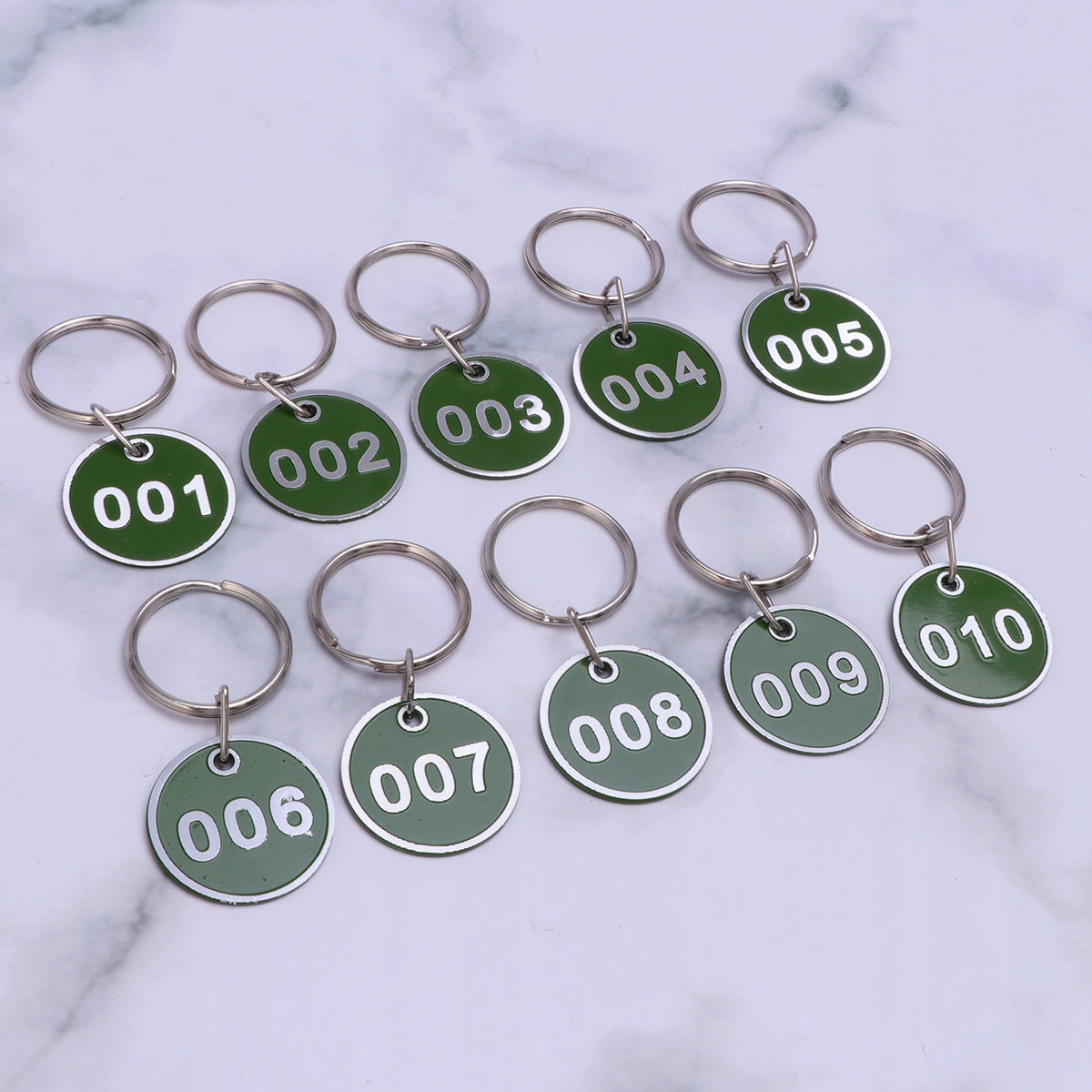 NUMEROWANE ZAWIESZKI DO KLUCZY METALOWE 50 SZT Model 17415903