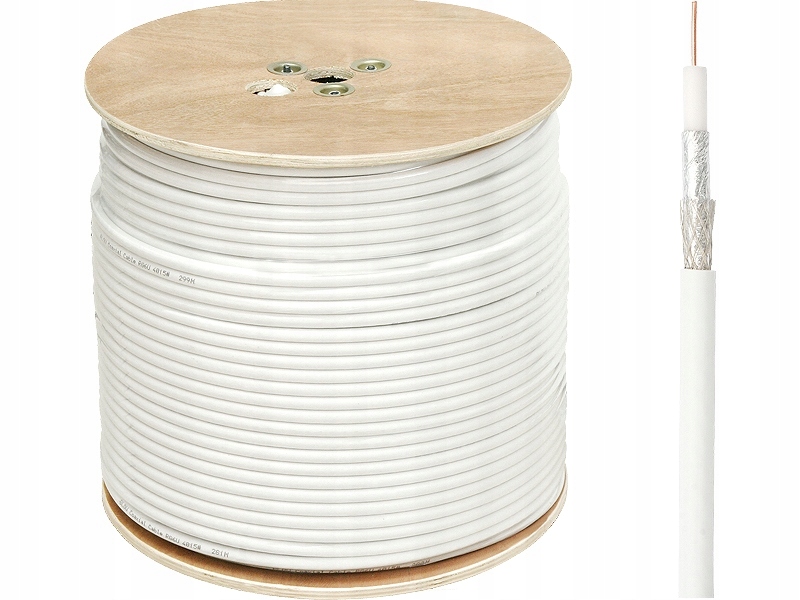KABEL PRZEWÓD KONCENTRYCZNY ANTENOWY KONCENTRYK TV 4K FULL HD RG6U 300M EAN (GTIN) 5900804045700
