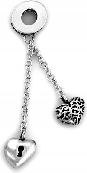 Stříbrný přívěsek ve srdíčka 925 5,05g na náramky jako dárek