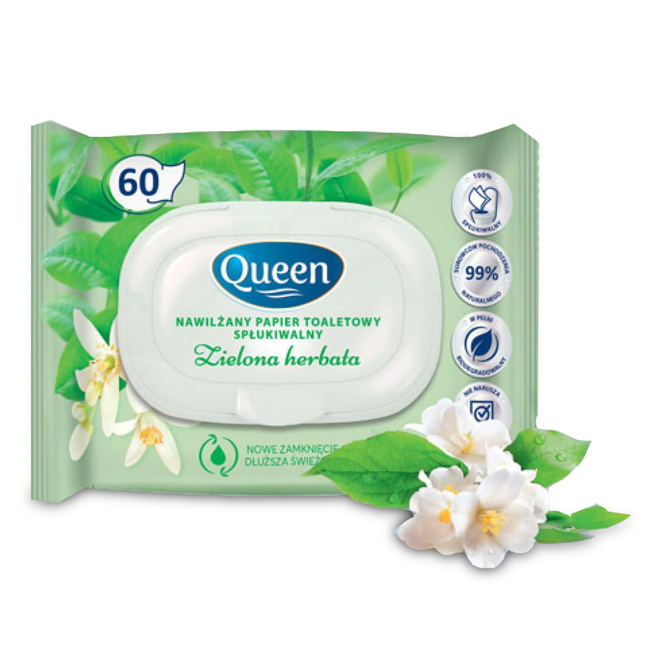 

Papier nawilżony zapachowy Queen 60 szt.