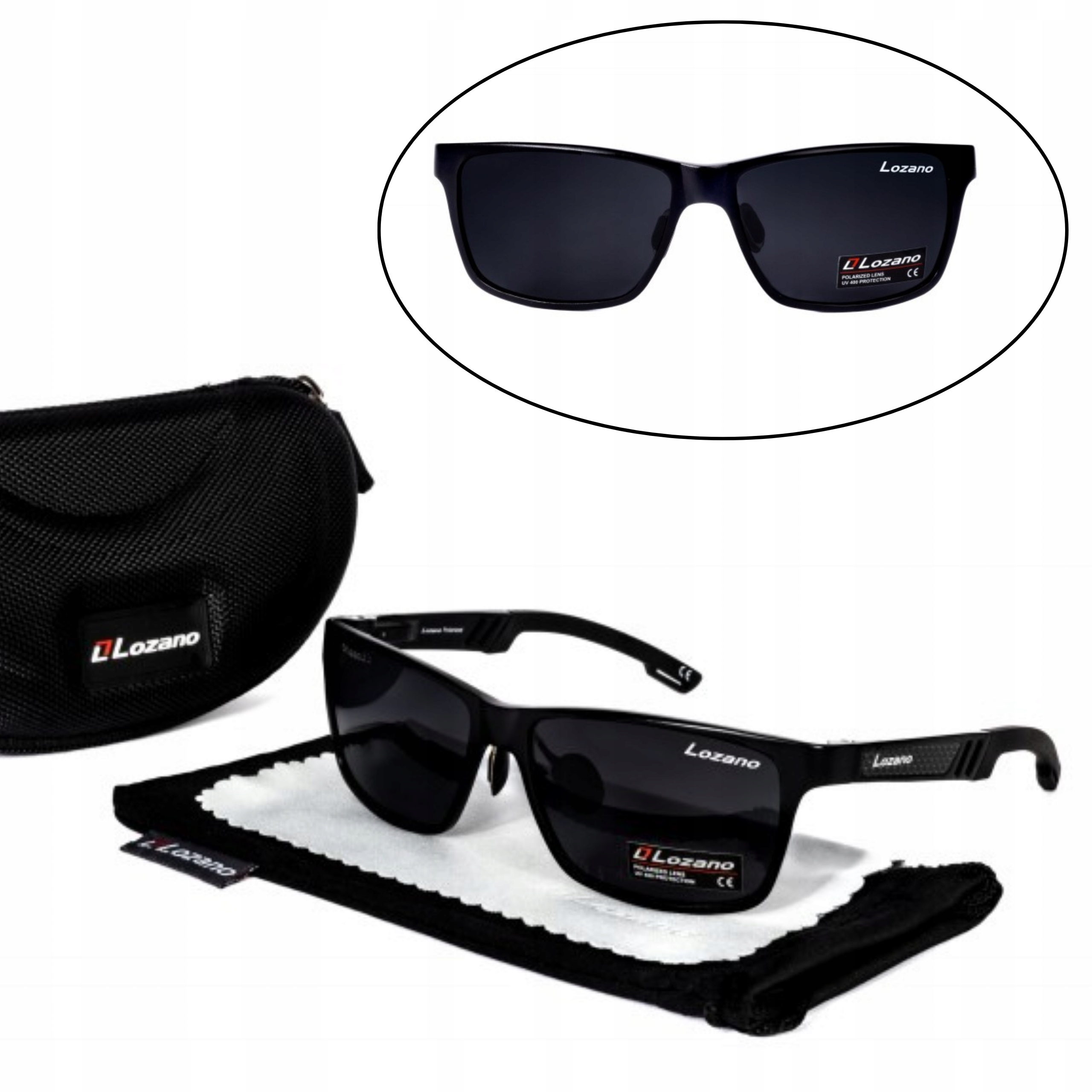 Pánské Polarizační Sluneční Brýle UV400 Lozano S Ochranným Pouzdro
