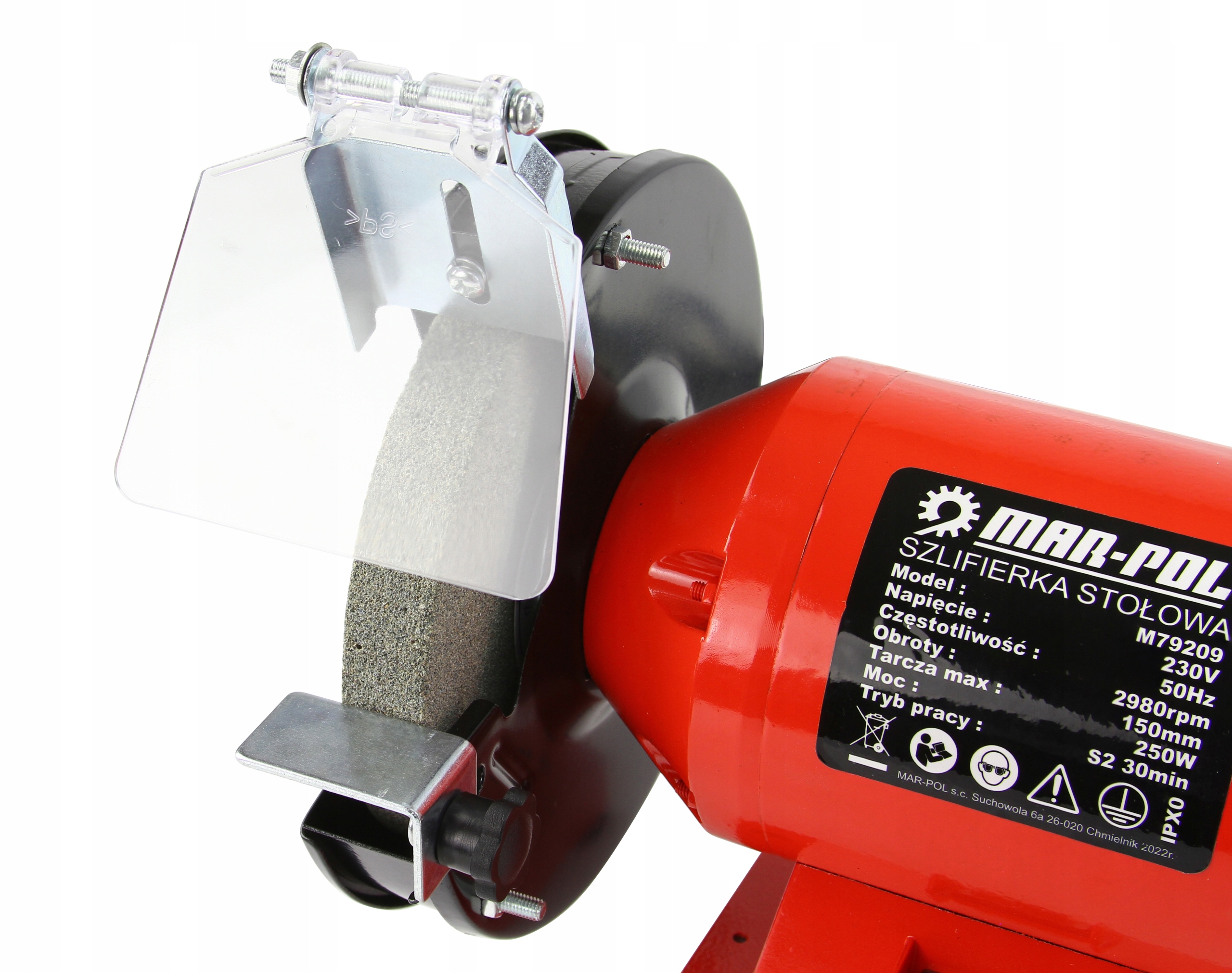 SZLIFIERKA STOŁOWA TAŚMOWA KAMIENIOWA TARCZOWA Maksymalna prędkość obrotowa 2850 RPM