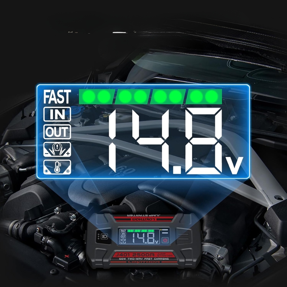 ROZRUSZNIK SAMOCHODOWY POWERBANK JUMP STARTER 2000A BOOSTER Model JS-02