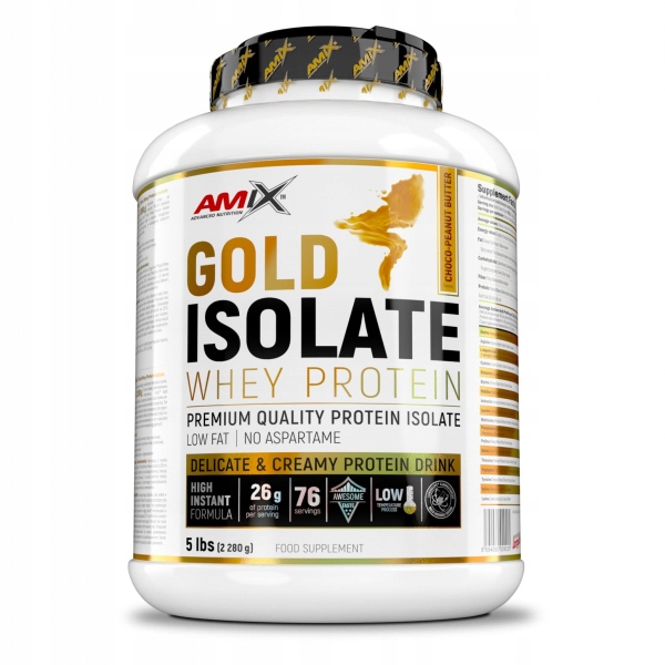 Gold Whey Protein Isolate 2280g chocolate peanut butter