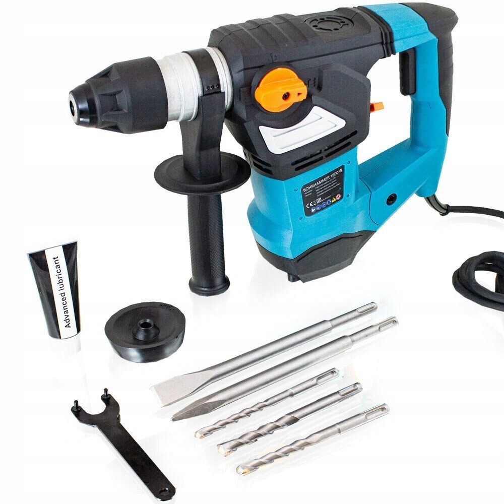 Vrtačka Příklepové kladivo Výkonná 1800W 3 Funkce
