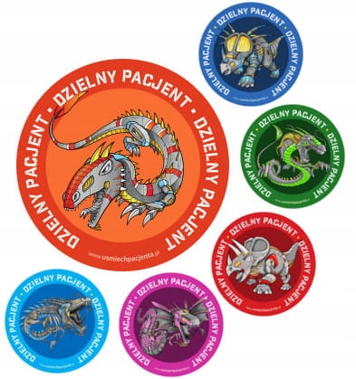 

Naklejki Dzielny Pacjent Dinoroboty 198szt.