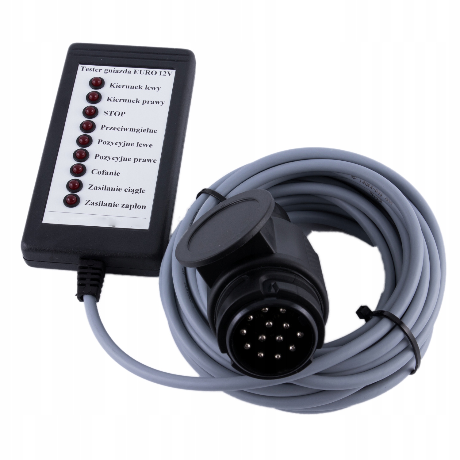 Tester Gniazda Przyczepy, Złącza Haka Euro 13PIN