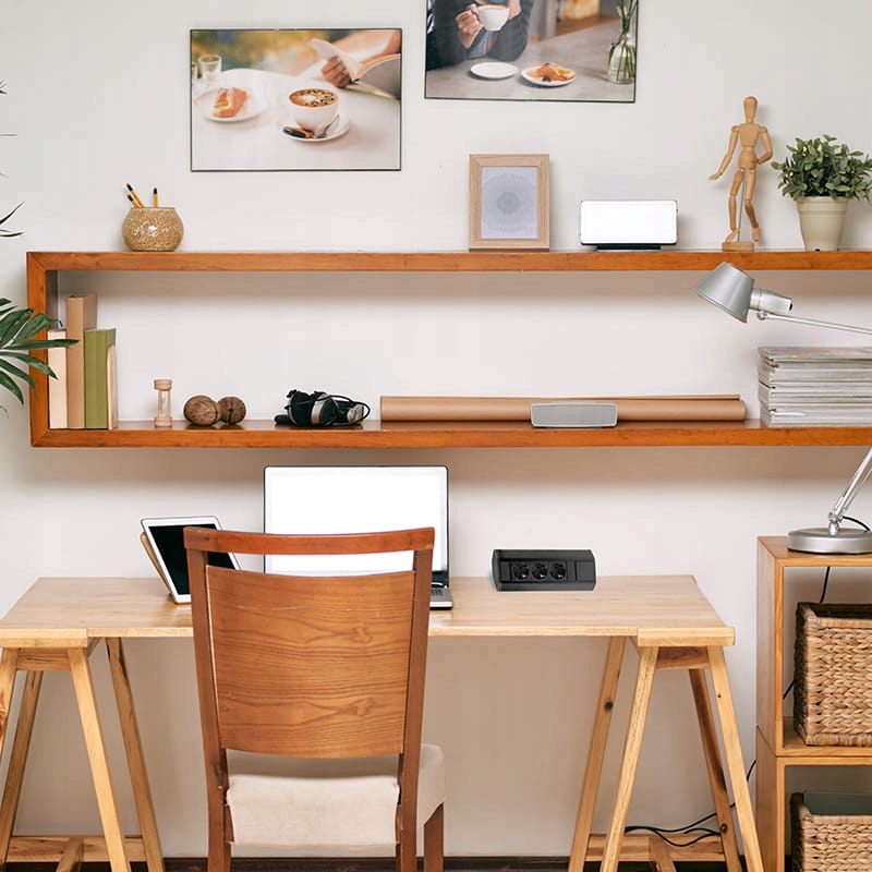 Gniazdo meblowe 3 x 230V Corner Box czarny Marka Design Light