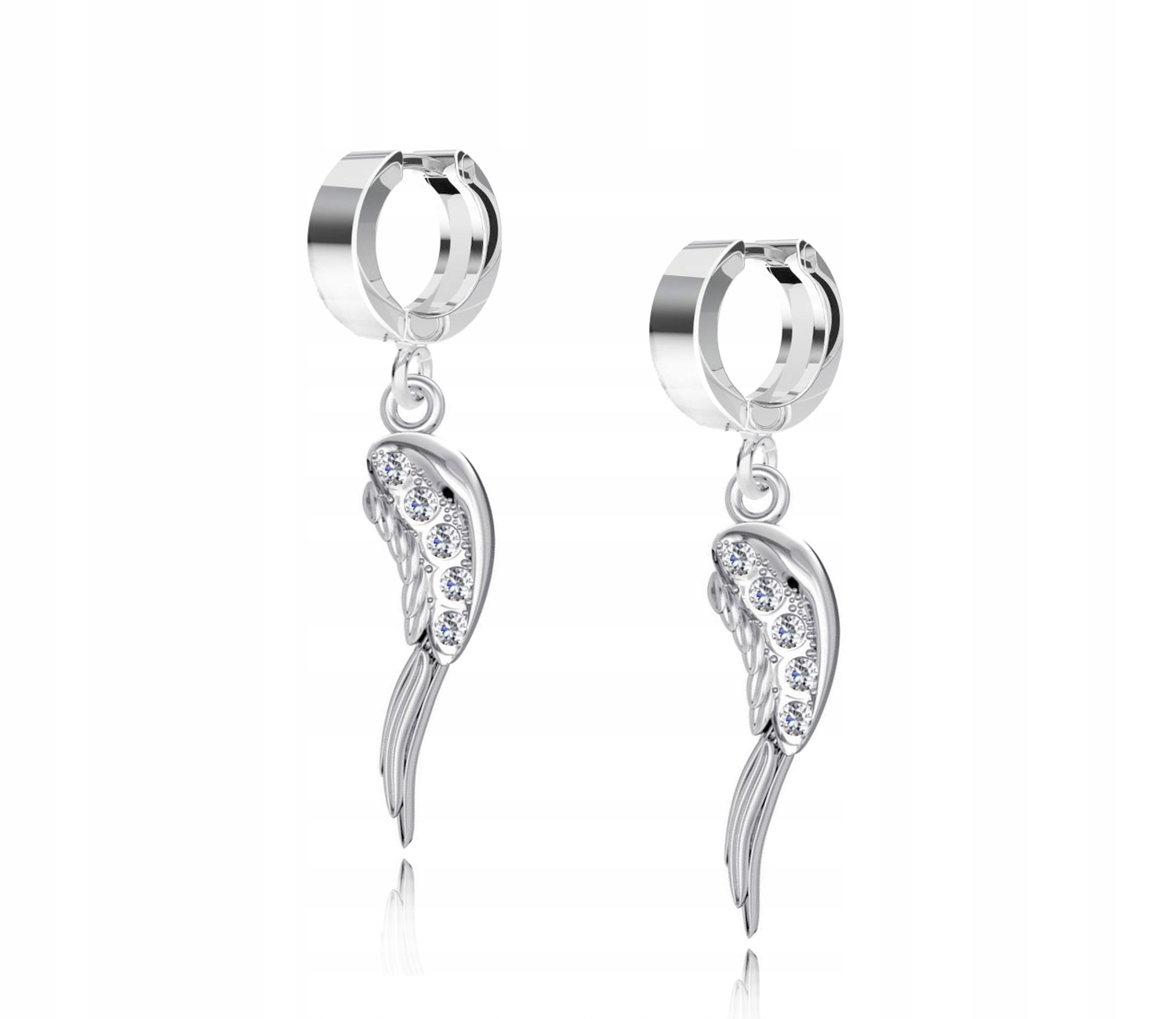 Stříbrné náušnice Pouta Křídla Andělské křídlo Stříbro 925