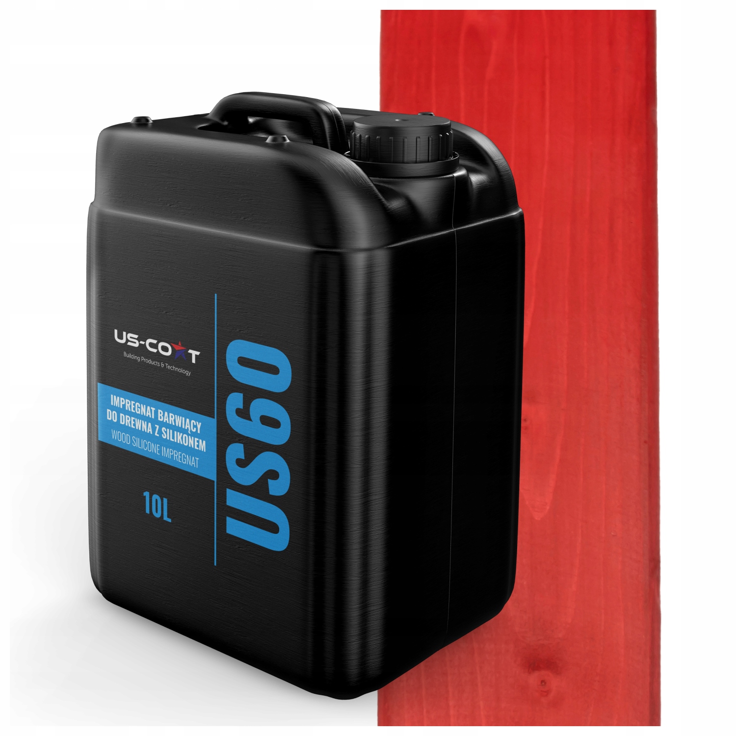 Barvící Impregnát Na Dřevo Se Silikonem 2v1 Altán Uv Barva Červená 10L