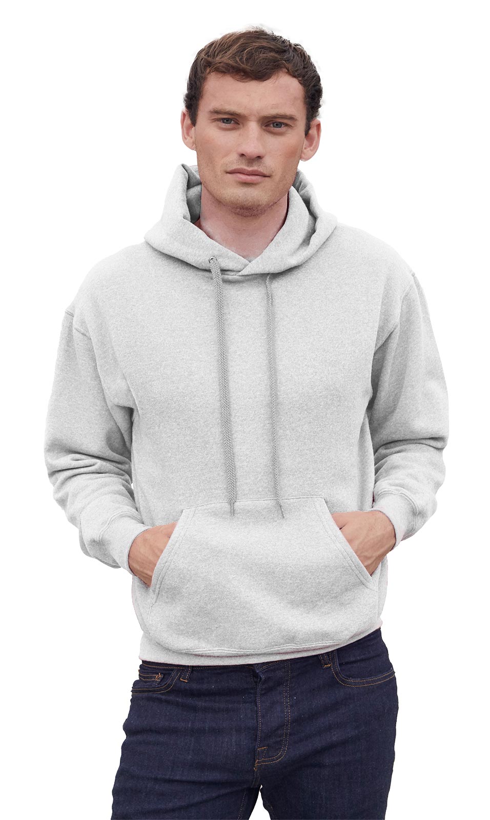

Męska bluza kangurka Fruit Klasyk biała 2XL