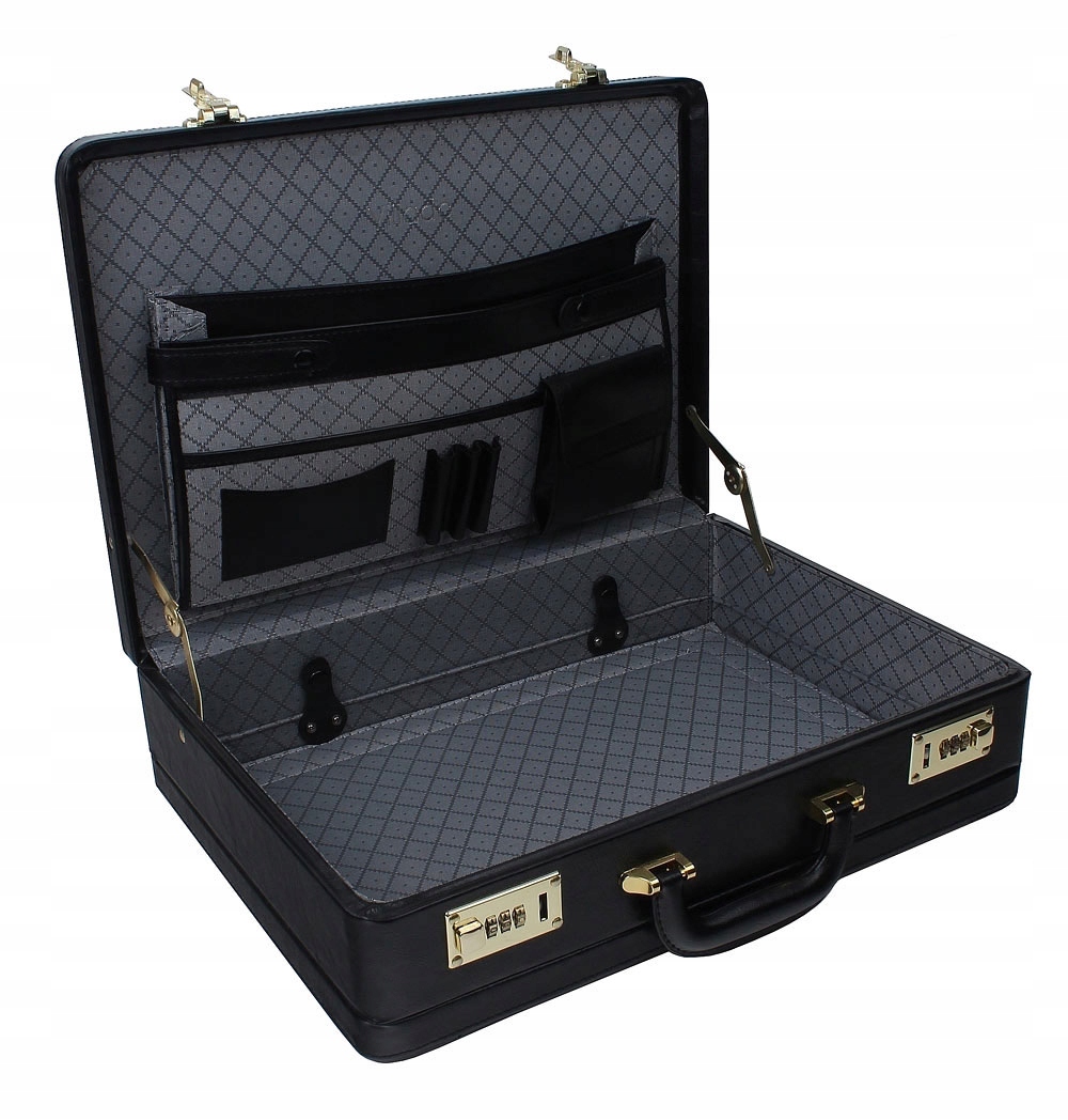 DYPLOMATKA czarna NESESER TECZKA AKTÓWKA skórzana Kod producenta 50-585