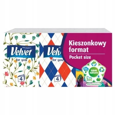 

Velvet Chusteczki higieniczne 4-WARSTWOWE, 7 sztuk
