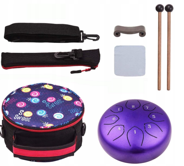 Mini stalowy bębenek, 6 cali, instrument perkusyjny z wyściełaną torbą Rodzaj inny