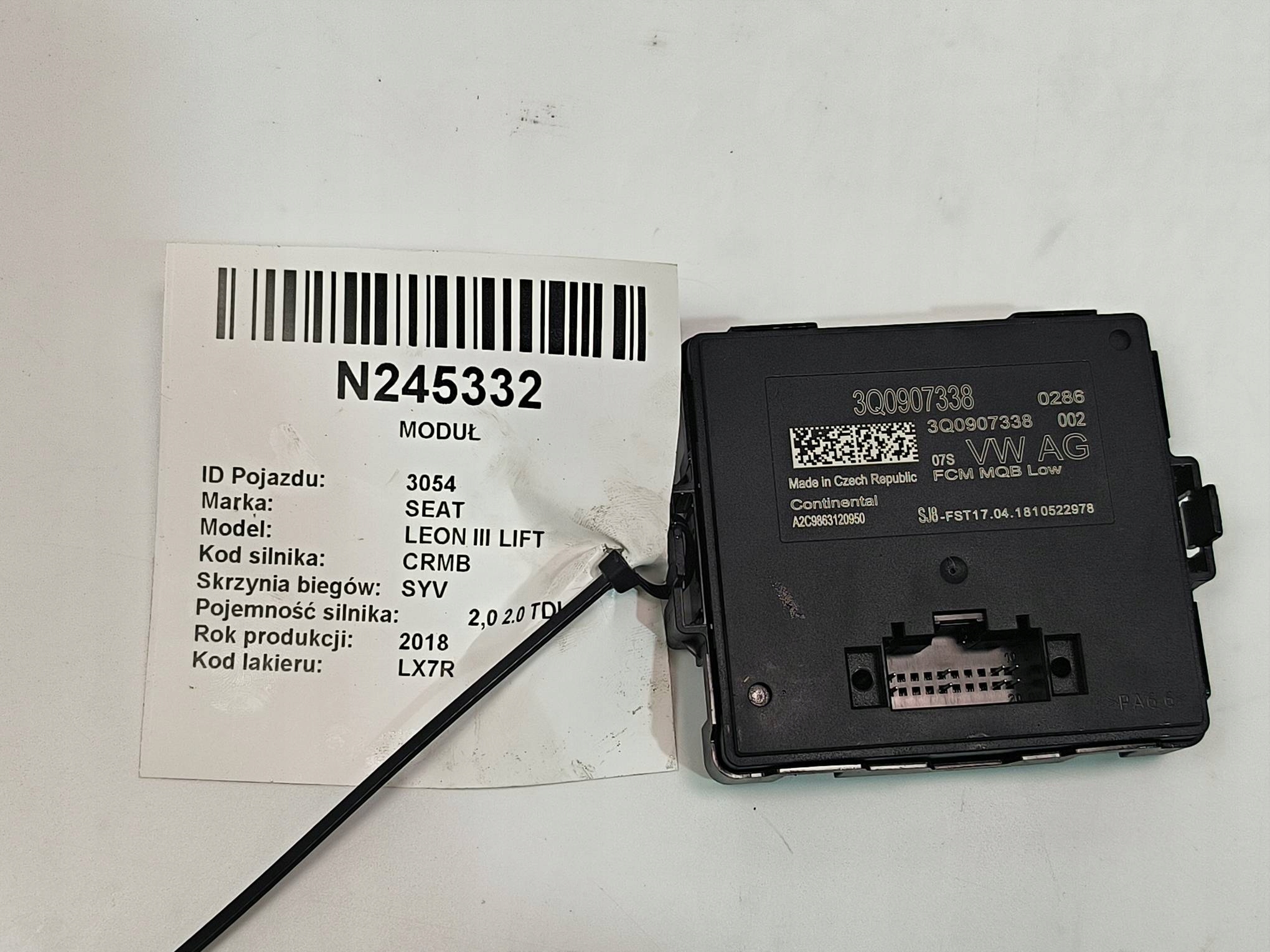 module 3Q0907338 SEAT LEON III LIFT