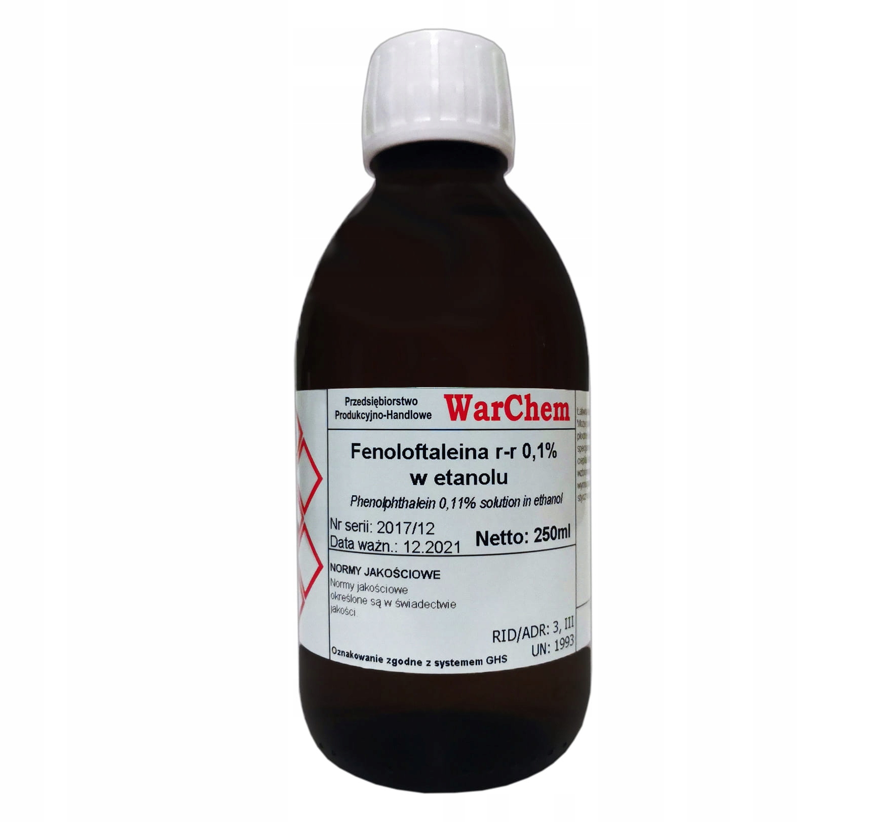 

Fenoloftaleina roztwór 0,1% wskaźnik 250ml