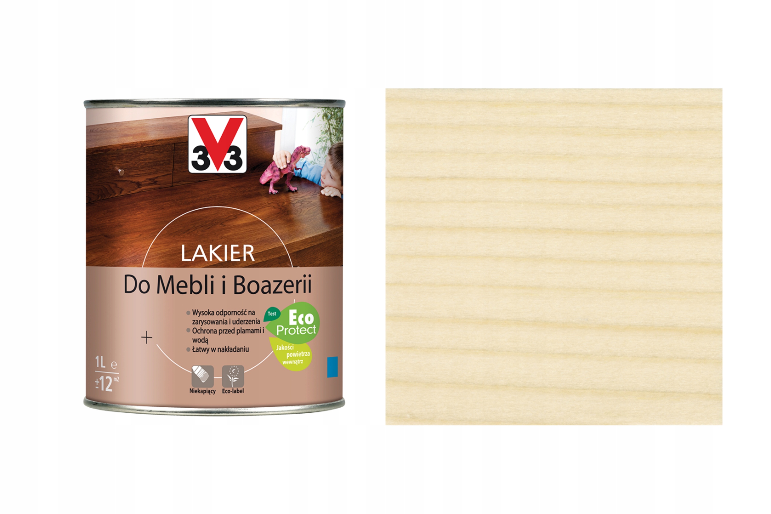 

V33 Lakier Do Mebli i Boazerii Bezbarwny 1L