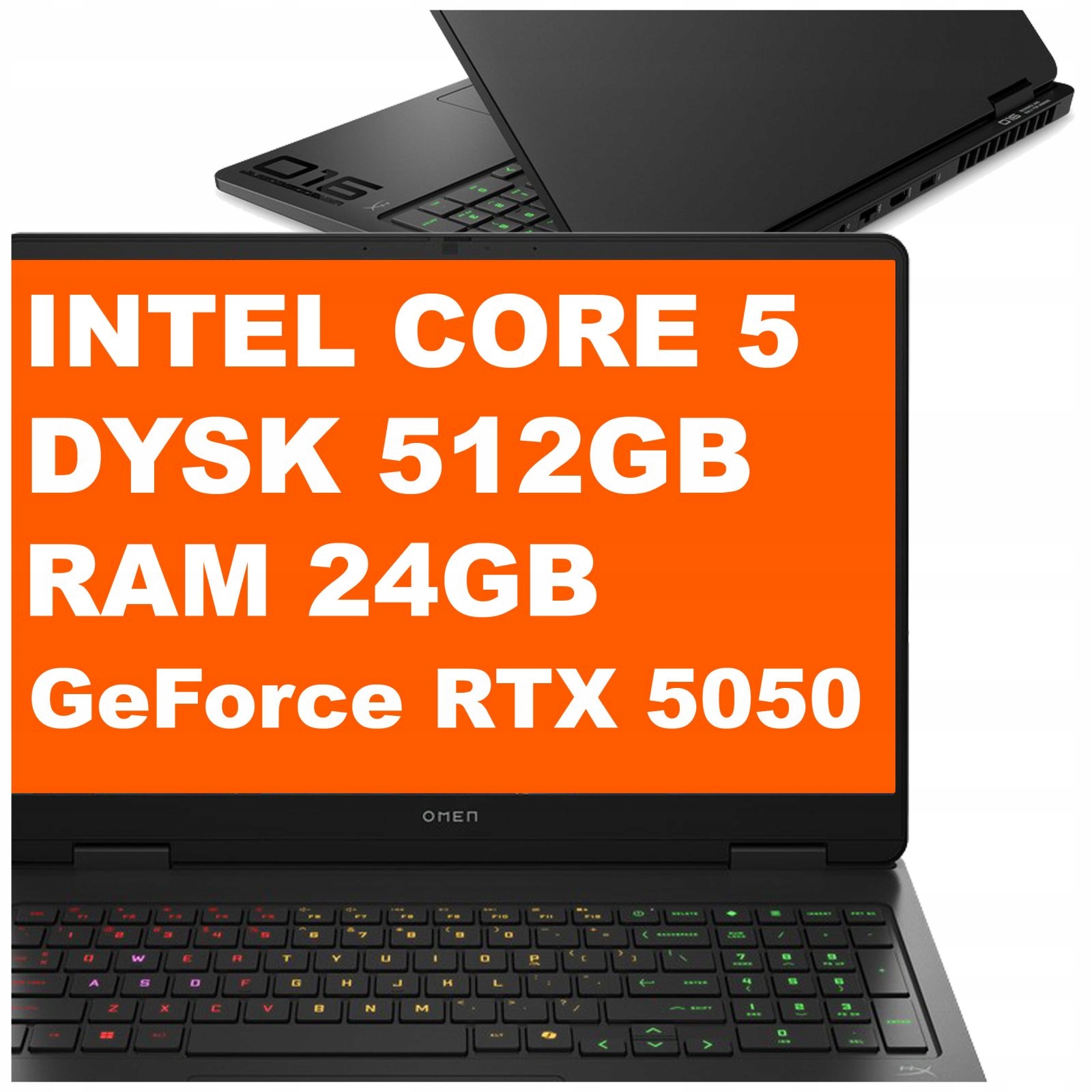 Notebook Omen 16-am Core Hp 5 24GB 512GB Rtx 5050 2k FreeDOS Černý