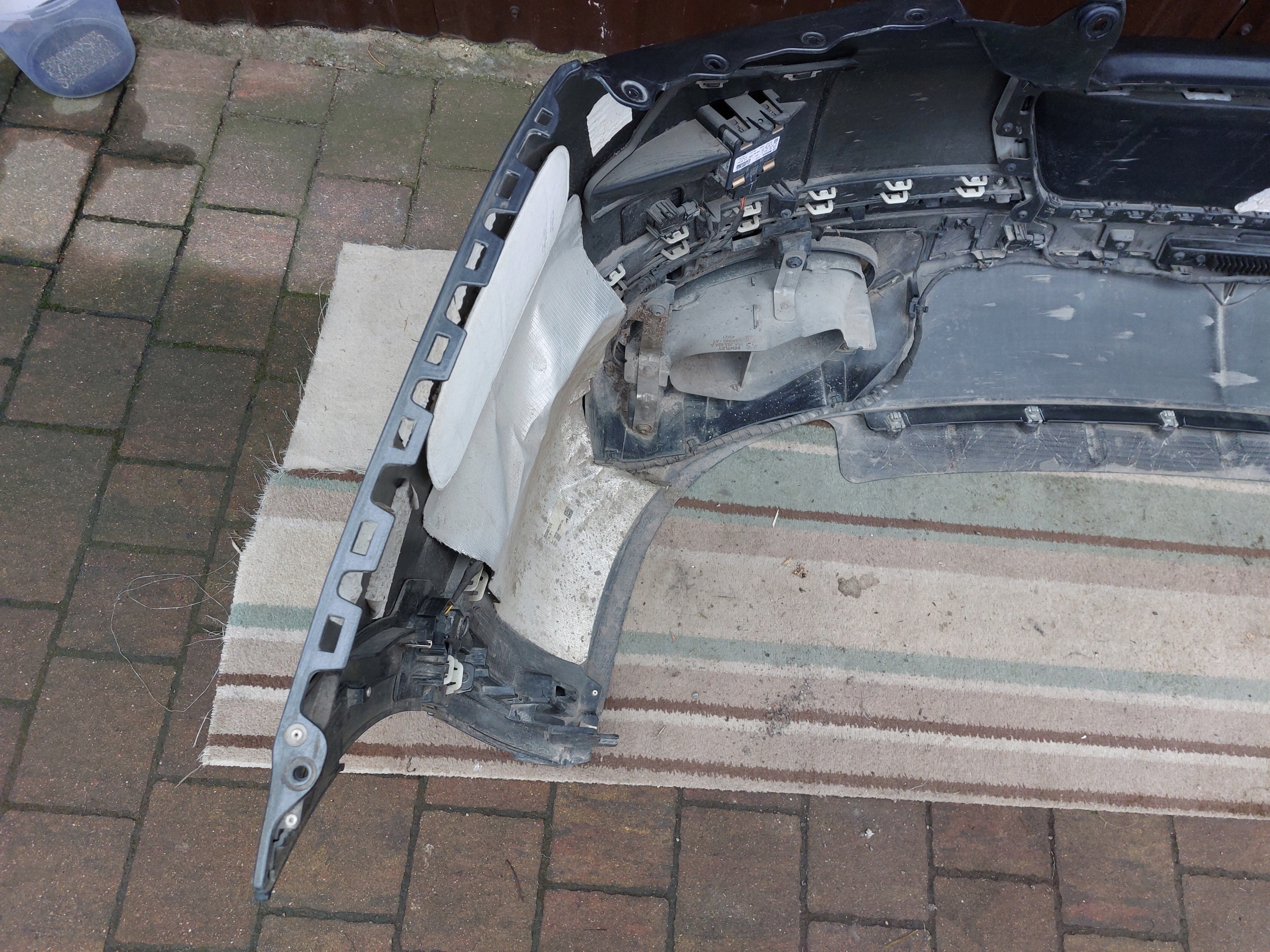 bumper rear part BENTLEY CONTINENTAL GT SPEED 21R Anthracite GREY Metallic