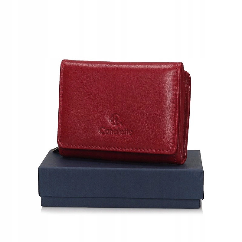 Malá dámská kožená peněženka Canaletto 2003-C-s165/RFID červená