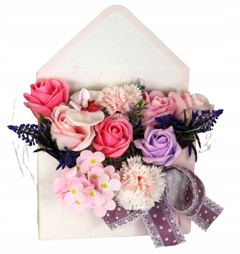

Flower Box Kwiaty Mydlane Bukiet Koperta