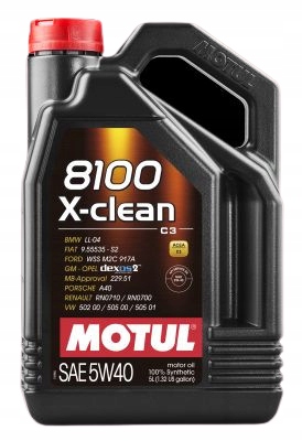 102051 Motorový olej Motul 8100 X-Clean 5v40 5L Motul 102051