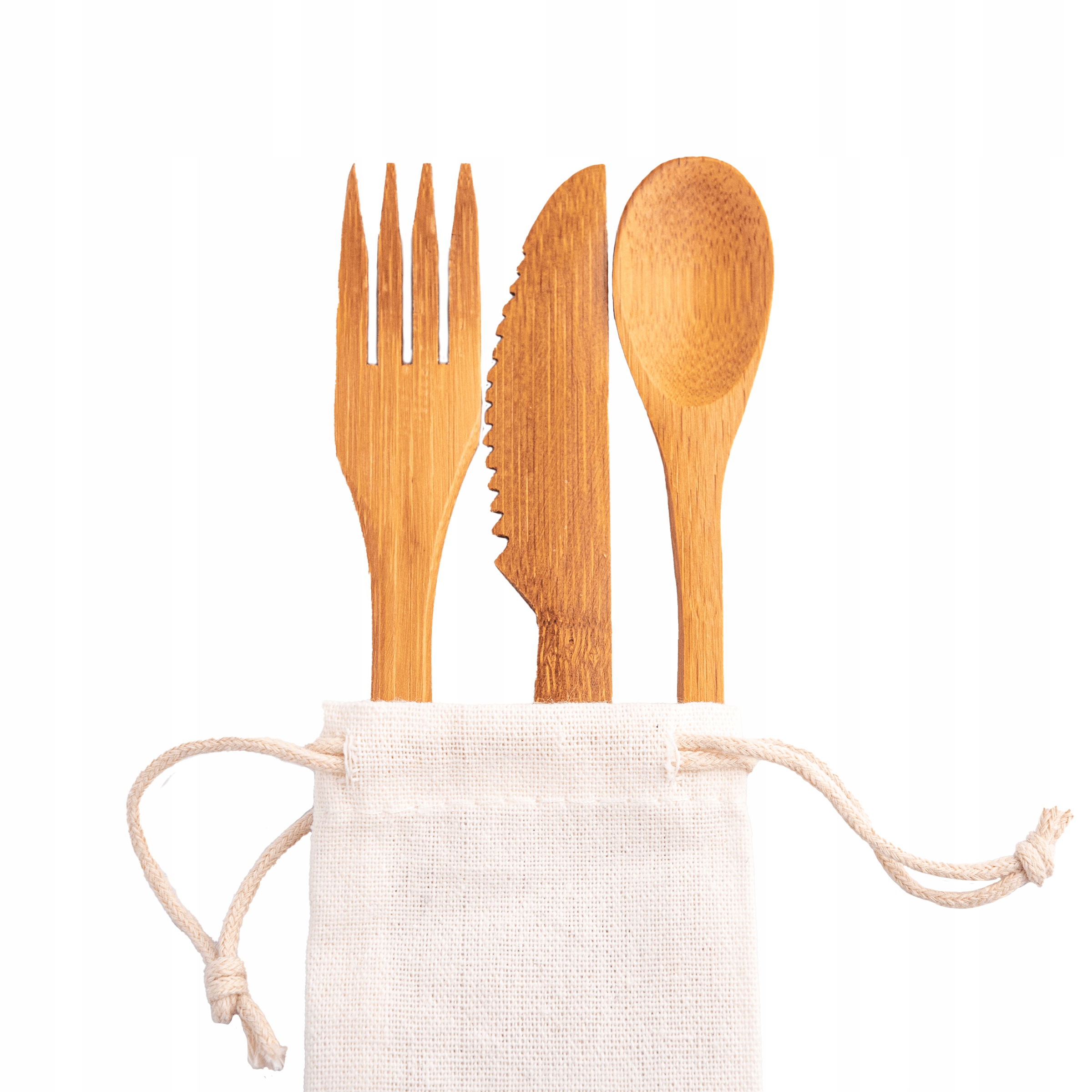 

Zestaw sztućców bambusowych