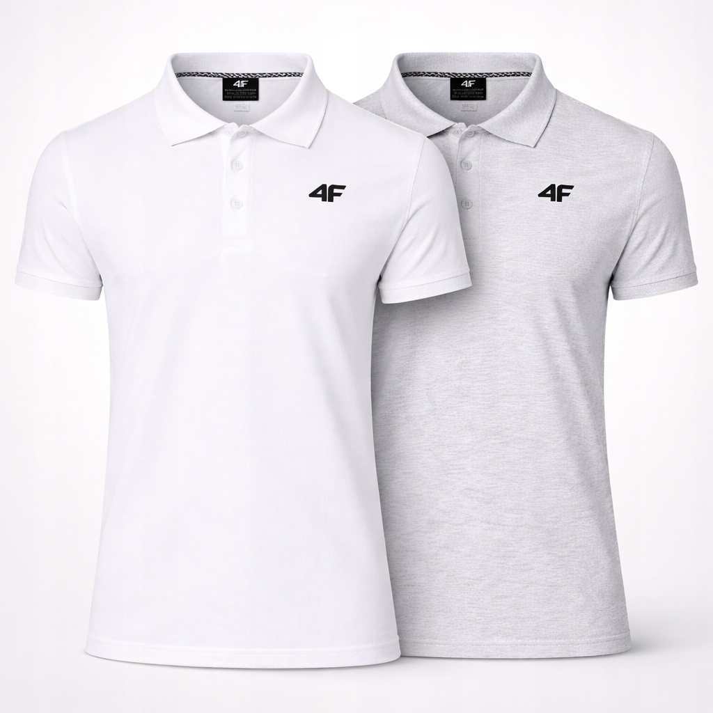 Komplet Triček Polo 4F Pánské Tričko Sada 2 Kusů 4XL M0771 SS26