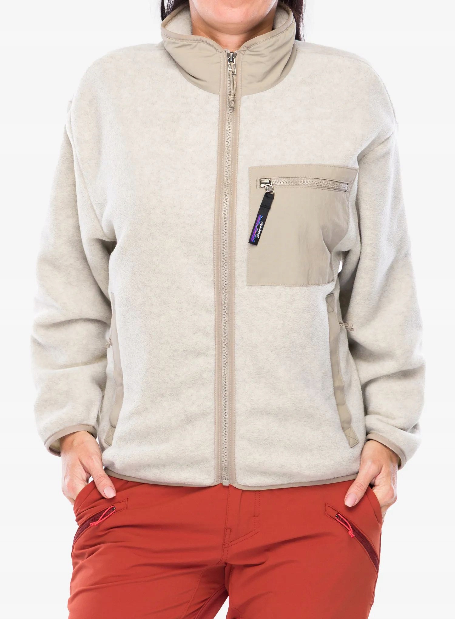 Bluza rozpinana damska Patagonia Synch Jkt oatmeal heather/seabird grey S