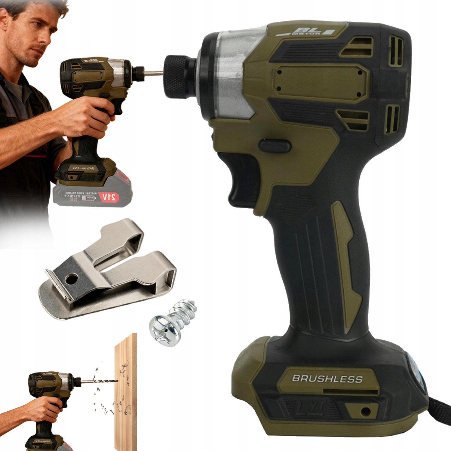 Aku Rázový Utahovák 2V1 Pro Opravy A Stavbu Automobilů