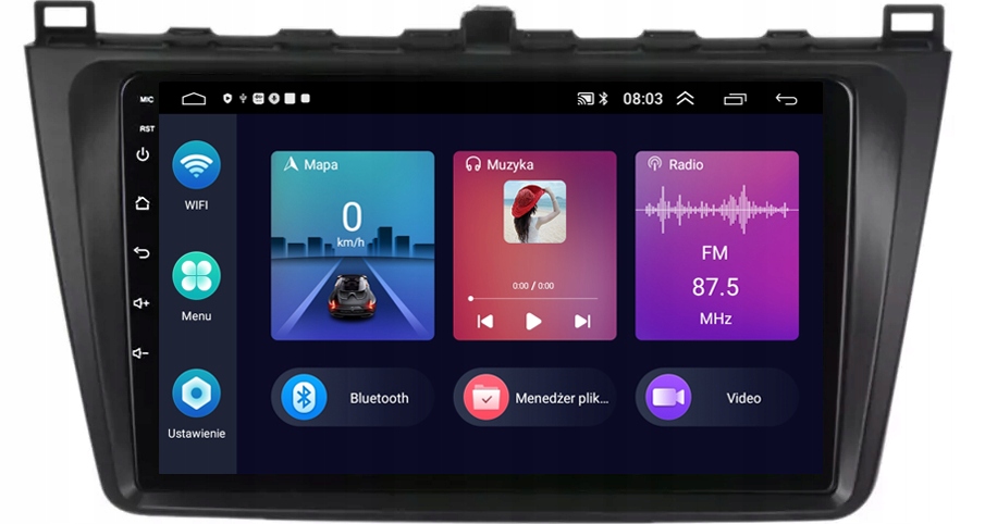 Gps Rádio Android Navigace Bt Mazda 6 II 2008-2013 Carplay 4GB 64GB
